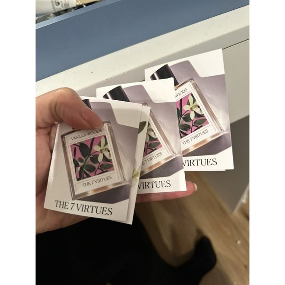 The 7 Virtues Vanilla Woods Eau de Parfum Sample Spray Vials [Lot Of 3] 0.06oz/e - Picture 3 of 4